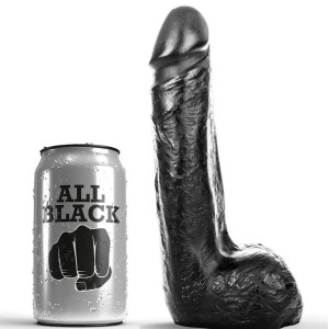 ALL BLACK - МЯГКИЙ ЧЕРНЫЙ РЕАЛИСТИЧЕСКИЙ ДИЛДО 20 СМ